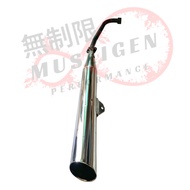 Motorcycle Muffler Exhaust Pipe For Wave 100 Motorcycle Exhaust Pipe Motorcycle Wave 100 Parts & Acc