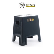 Citylife Signature Button Stool High - Coal - D2029 - Citylong