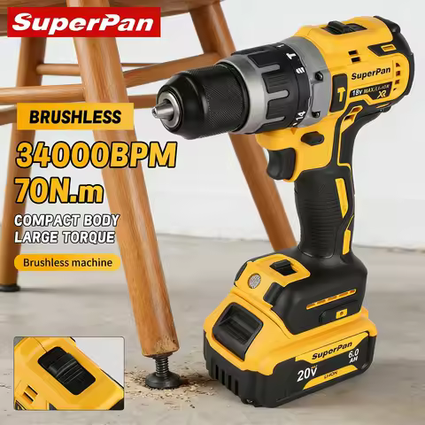 SuperPan Compact DCD796 20V 70N.m 34000bpm 40/13/13mm DIY Wine Rack Assembly Brushless Lithium Drill