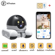 KTvsion สามารถเคลื่อนย้ายได้ กล้องดูแมว กล้อง 2 เลนส์ แบตเตอรี่ในตัว กล้องใส่ซิม เสียงสองทาง กล้องดู