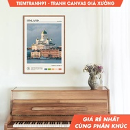 Wall paintings, Oil Paint, Finland Wall Art, Finland Poster, Finland Photo, Finland Wall Decor, Euro