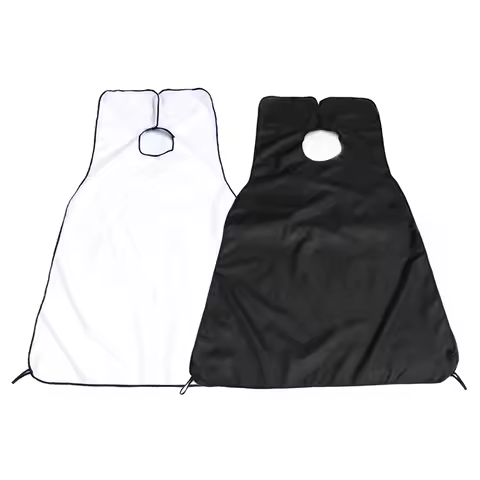 Mannen Baarden Scheren Schorten Creatieve Muur Spiegel Zuig Kapsel Wrap Cape Thuis Salon Snor Baard 