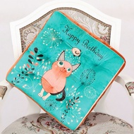 gối tựa đệm ngồi đệm in vuông trang trí nhà cửa sang trọng bền đẹp 40x40