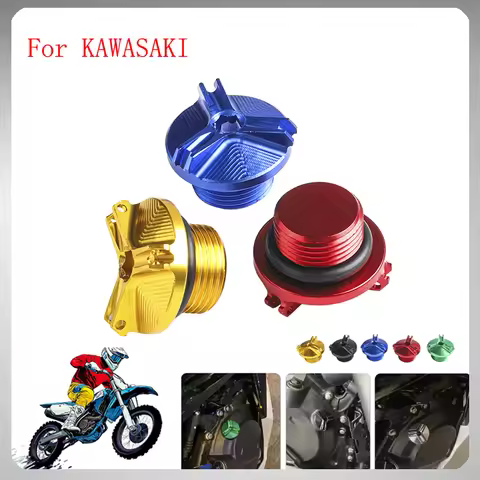 Motorcycle Engine Oil Filler Cap Bolt Cover Protection For kawasaki Z750 ZX6R ZX636 ZX10R ZX14R Vers