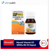 Mywell Vitamin D3 4000iu Bottle 20 tablet