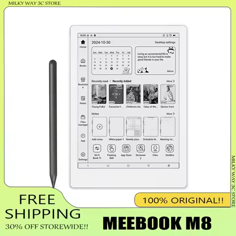 Meebook International Edition 7.8" Android 14 Ebook Reader E-book Reader with Intelligent Fast Brush