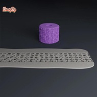 honeybird Clay Stamp Roller Geometric Flower Patterns Relief Rolling Tool Ceramic Clay Texture Wheel