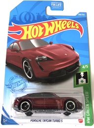 Hotwheels Porsche Taycan Turbo S - HW Green Speed 4/5 [Maroon] 208/250