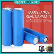 Bateri 18650 3.7V Flat Top / Button Top Rechargeable Battery 20000mah/ JOC Battery Radio /18650 Batt