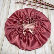 SILK HAIR BONNET BASIC  SATIN SILK BONNET - SLEEPING BONNET - SATIN BONNET - HAIR PROTECTION - PENUT