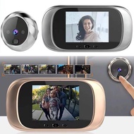 new Peephole Door Camera With Color Screen With Electronic Doorbell LED Lights Video Door Viewer Video-eye Home Security