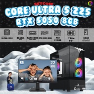 SETCOM + MONITOR / BONMECOM2 คอมประกอบ DDR5 / CPU CORE ULTRA 5 225 / RTX 5050 8GB / Case เลือกแบบได้
