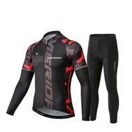 ♞Merida Cycling Jersey Suit Road Bike Spring Autumn Cycling Trousers Outdoor Quick-Drying Cycling Top Moisture Wicking