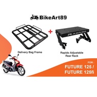 Monorack Honda FUTURE125 FUTURE 125 Fi Wave125i RAPIDO Food Grabfood Heavy Duty Delivery Bag Frame T