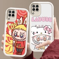Casing for Samsung A04 A22 A06 A05 J2 M04 J7 Prime A04E F04 A12 Pro 5G Soft White E89 LABUBU Design