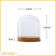 [Lovoski1] Glass Cloche Dome Jar Dollhouse Terrarium with S
