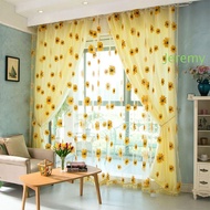 JEREMY1 Tulle Kitchen Window Blind Floral Room Screening