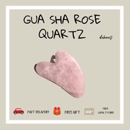 [READY STOCK] Gua Sha Facial Tools, Natural Rose Quartz Menghilangkan Double Chin dan Kedutan