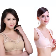 Mastectomy Bras with Pockets for Prosthesis Front Closure Bras for Women No Underwire Surgical Bra