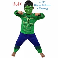 (1 Set Of hulk Clothes+Mask) hulk superhero Children's Costume Clothes - hulk Character Mask Clothes - Mask Clothes
