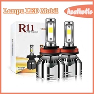 R11 Car LED Lights Contents 2pcs Gift Box Black Silver 36W Universal H1 H3 H7 H11 HB3 HB4 9005 9006 