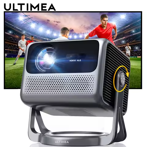 ULTIMEA Full HD 1080P Projector 4K Android TV 11.0 with Netflix, Smart 90° Gimbal, WiFi Bluetooth Pr