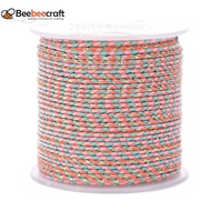 1Roll 4-Ply Polycotton Cord Handmade Macrame Cotton Rope with Gold Wire for String Wall Hangings Plant Hanger DIY Craft String Knitting Pink 1.5mm about 21.8 yards(20m)/roll