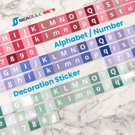 ABC 123 Alphabet Letters Number Sticker | Decoration Sticker |  DIY | Label Sticker