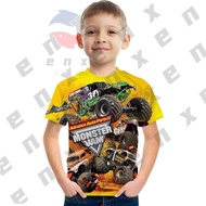 MONSTER TRUCKS 2-11 YEARS KIDS T-SHIRT "MONSTER JAM" 3D PRINTED SUMMER TOP BOYS COMFORT SHIRT