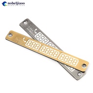 NOBELJIAOO Car Parking Card Luminous Temporary Phone Number Card Plate Notification Accessories O4R6
