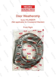 Isuzu Genuine Parts Door Weatherstrip Door Seal: Isuzu Hilander