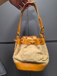 Louis Vuitton

正品現貨 稀有款 古董LV Louis Vuitton 小水桶包米色棕色帆布手提包