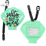 PVC Soft Rubber Beach Luggage Tag Animal Suitcase Identifier Cute Boarding Pass Keychain for Travel 