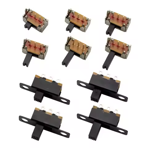 20Pcs SPDT 1P2T Slide Switch Mini Toggle Switch 2 Position 3 Pin On-Off DIP for DIY Power Electronic