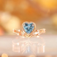 Silver 925 Original Ring For Women Blue Love Adjustable rings Fashion Jewellery/Cincin Perak Perempuan Murah KK1920