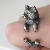 狗狗戒指 豆柴犬