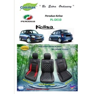 Coolmax - Eco : Perodua Kelisa ( Car Seat Cover full-set / Sarung Kusyen Kereta saiz-khas yg penuh d