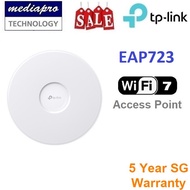 TP-LINK EAP723 BE5000 Ceiling Mount Wi-Fi 7 Access Point Omada Mesh PoE+ AP & Omada Cloud - 5 Year L