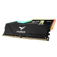 TeamGroup T-FORCE Delta RGB Black 8GB DDR4 2400 PC4 19200 UDIMM Desktop Gaming RAM TF3D48G2400HC15B0