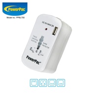 PowerPac Multi Travel Adapter With USB Charger US UK EU AU Adapter (PP7975)