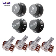 Simhoa Electric Guitar A250K B250K Potentiometer Volume Control Knobs Rotary Knobs