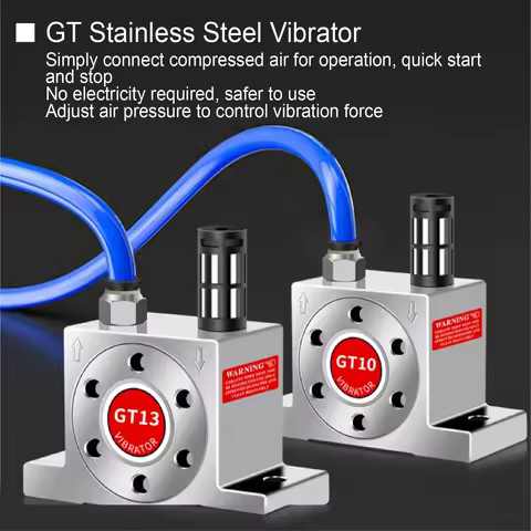 GT4 GT6 GT8 GT10 Stainless Steel Pneumatic Turbine Vibrator Air Oscillator Industrial Silo Bin Vibra