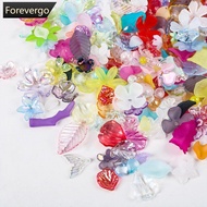 FOREVERGO 20g/100g Petal Leaf Beads Star Butterfly Round Spacer Beads For DIY Bracelet Keychain Sewi