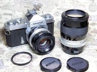 【收藏古典&amp;體驗銀鹽】Nikon Nikomat FTN+Auto 50/1.4+Auto 135/2.8全機械底片相機
