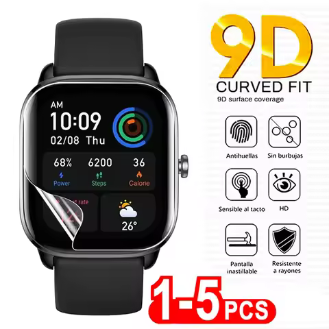 9D Curved Hydrogel Film for Amazfit GTS 4 3 2 Mini 2E Screen Protector for Amazfit Pace Verge Ares T