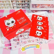 🔥PICK ME 123🔥1 Piece Lucky Kitty Single Wet Wipes Borong Freegift Cute Cartoon Design Wet Tissue Tisu Basah