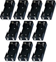 Aerzetix - Pack of 10 Battery Holders 2 x AAA LR03 Battery Box for 2 Batteries or Accumulator Socket