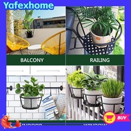 [YAFEXHM] Balcony railing flower rack hanging green radish hanging flower pot storage rack