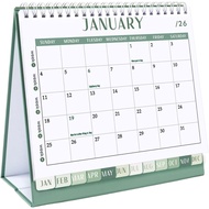 GuassLee Desk Calendar 2026, 2026 12 Months Flip Desktop Calendar Planner Small Runs From Jan 2026 t