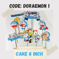 Cake Topper Doraemon untuk dekorasi kek birthday